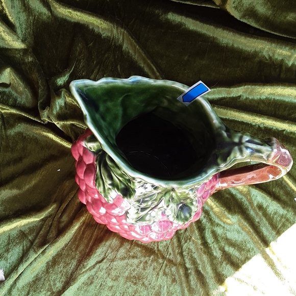 SOLD - Ceramic Fruit Pitcher - Picture 3 of 5